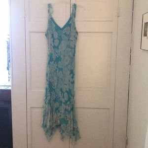 Sheer floral layered dress